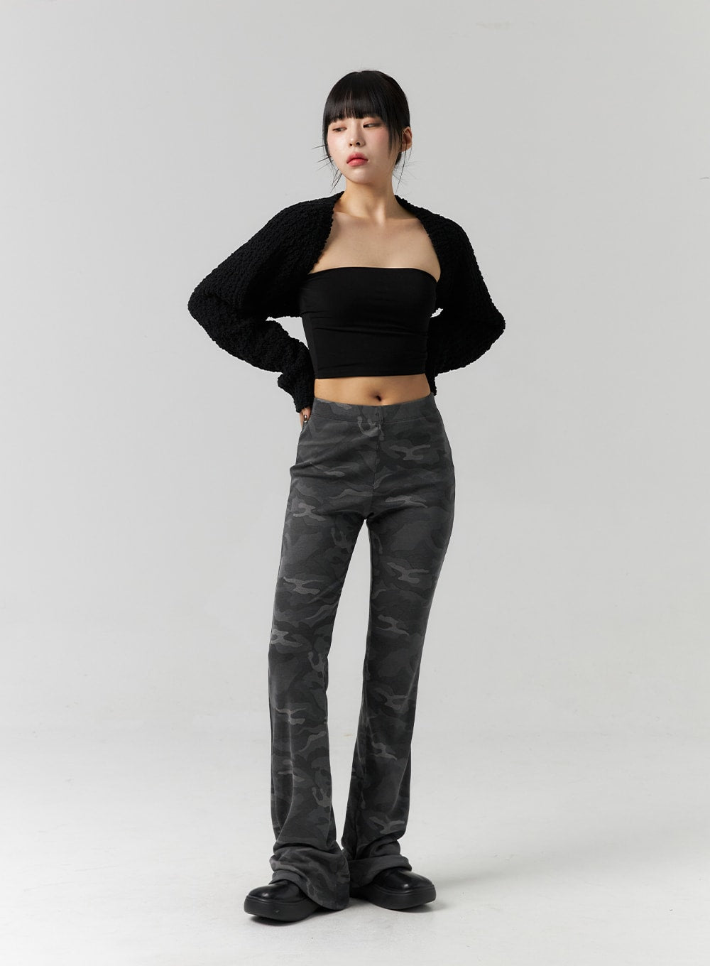 Bootcut Camo Slim Pants CS318