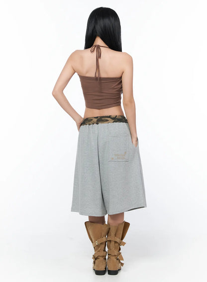 Camo Print Bermuda Shorts CY513