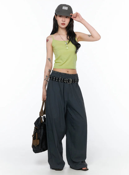 Classic Buttoned Cami Tank CA527