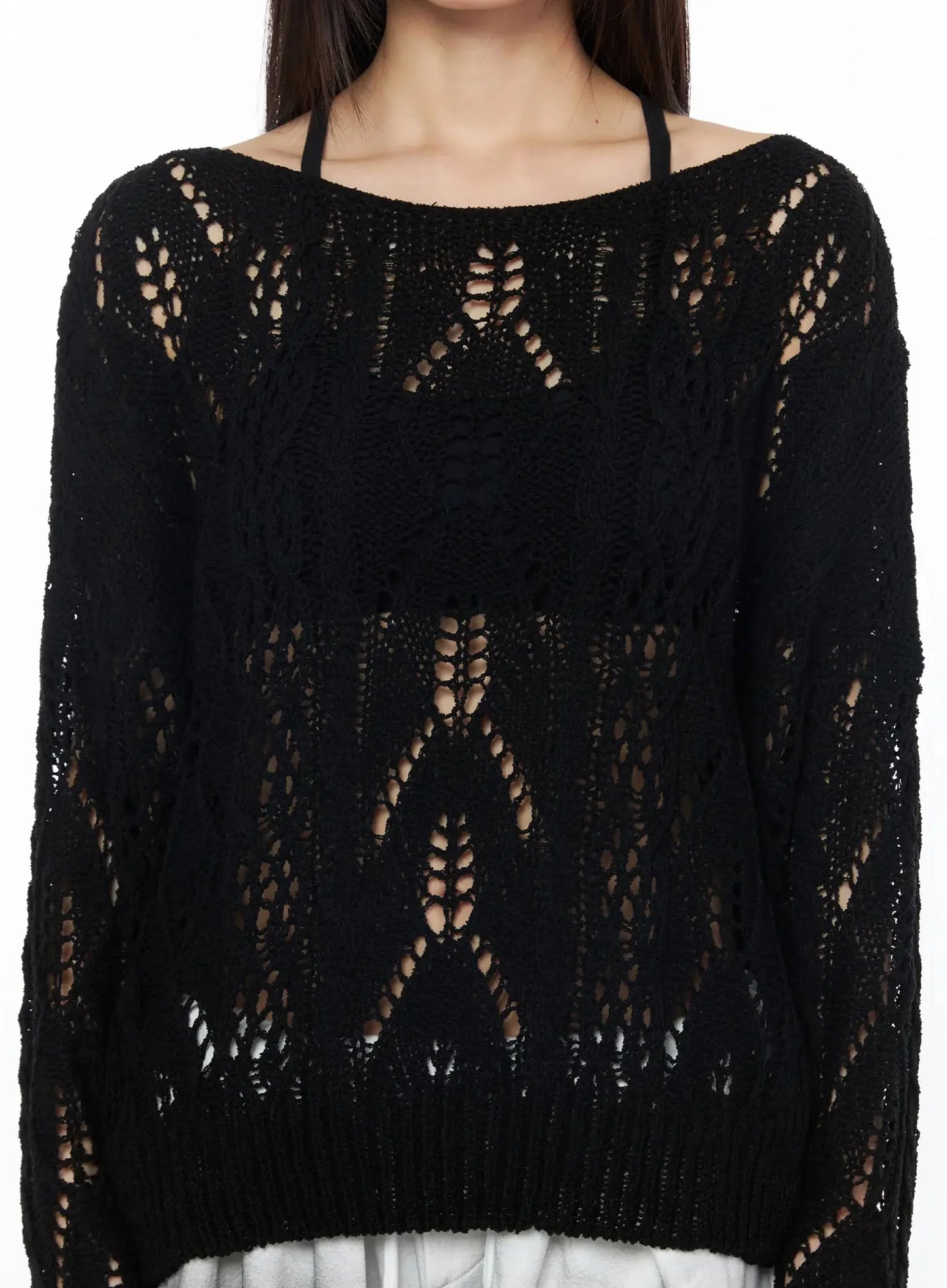 Boho Chic Boat Neck Sweater IY525