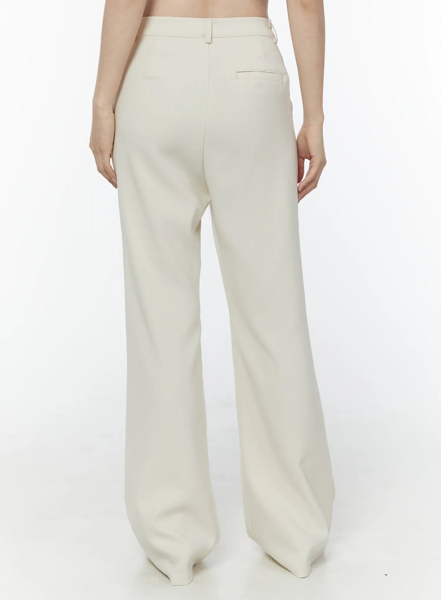 Basic Stretch Bootcut Slacks IU503