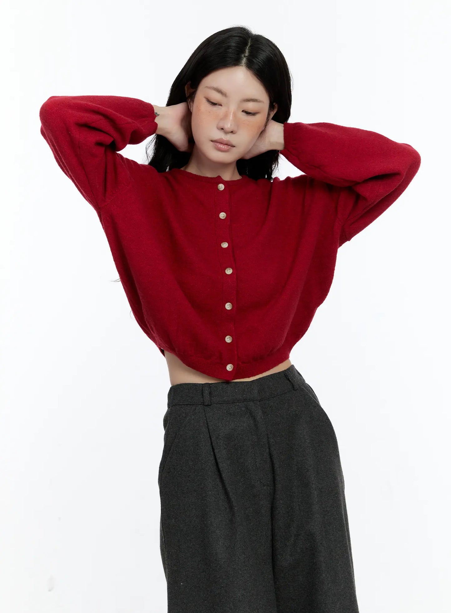 Classic Round Neck Cardigan CN517