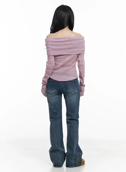 Astrid Low Rise Flared Bootcut Jeans CJ514