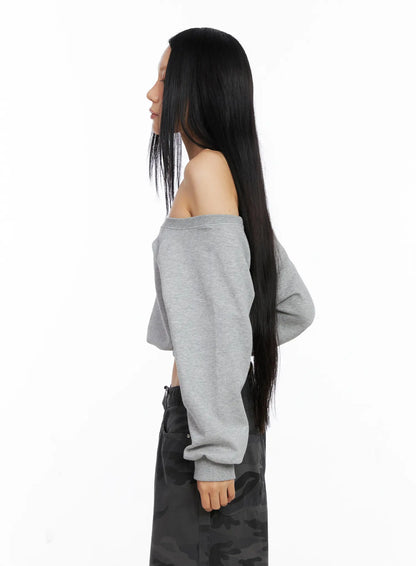 Casual Off-Shoulder Pullover CS511
