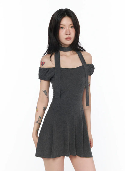 Chic Off-Shoulder Mini Dress CA524