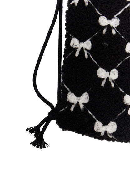 Ballet-Core Ribbon Drawstring Bag CF503