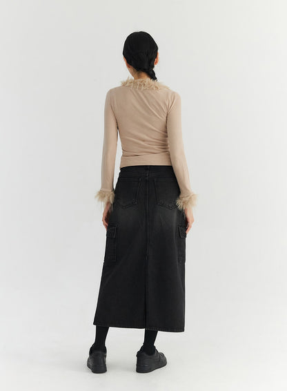 Cargo Maxi Skirt CO327