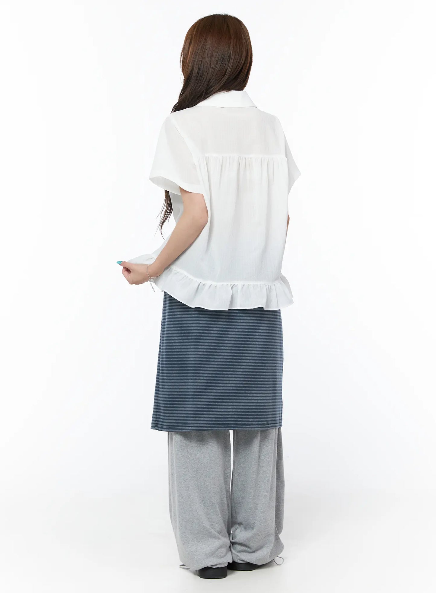 Casual Striped Skirt Pants CY529