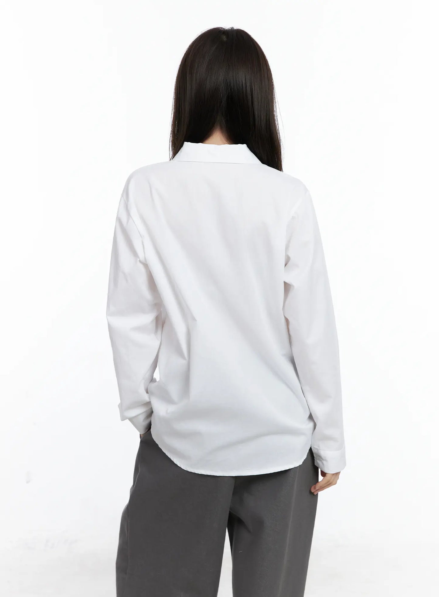 Classic Long Sleeve Button-Up Shirt CN519