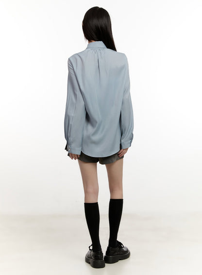 Buttoned Pleated Mini Skort CM513