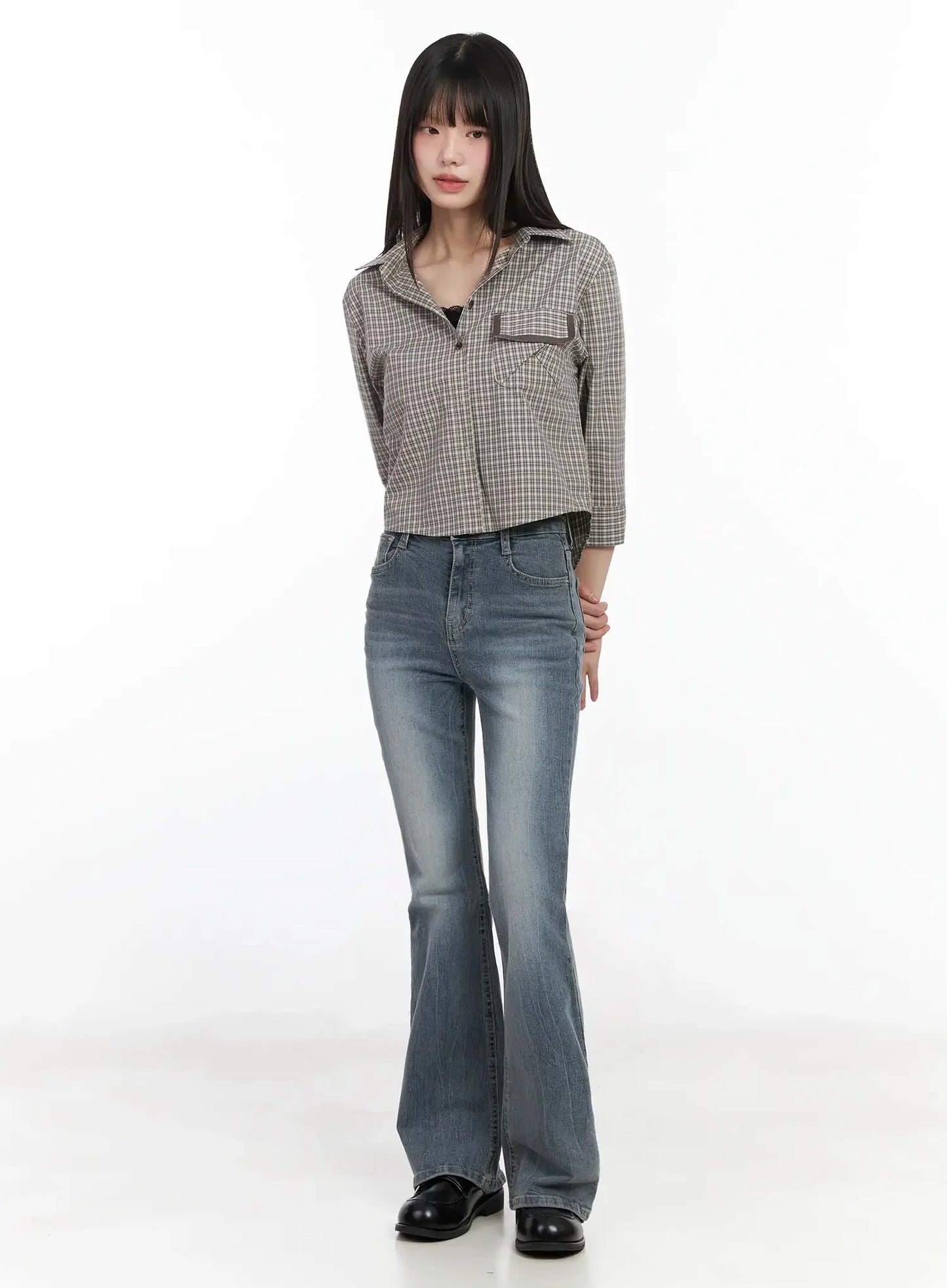 Chlo High-Rise Bootcut Jeans IM523