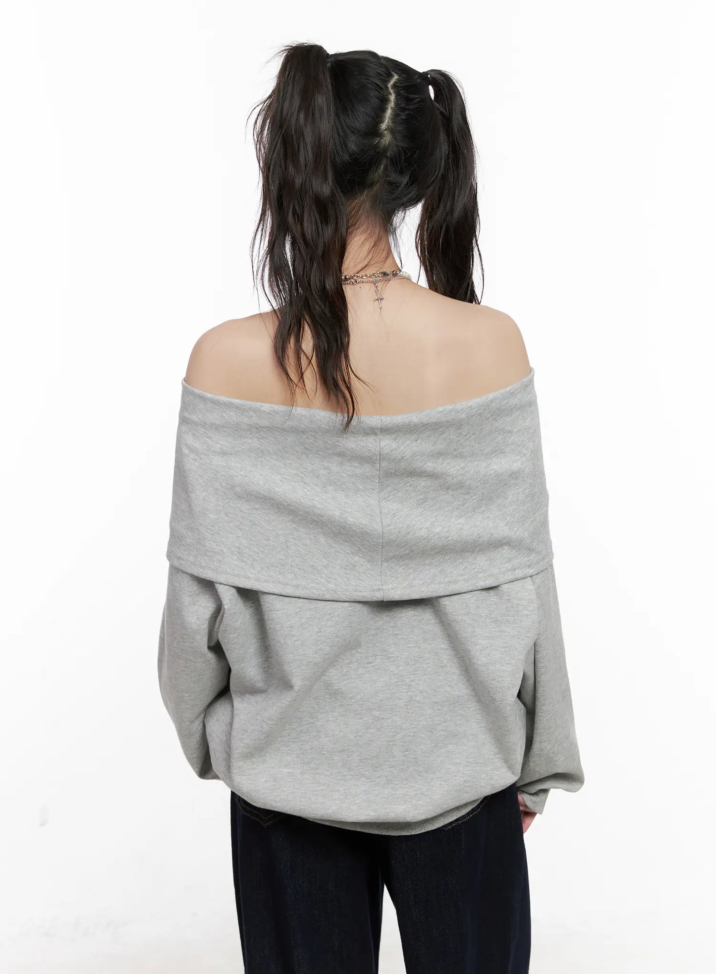 Casual Oversized Off-Shoulder Sweatshirt CN510