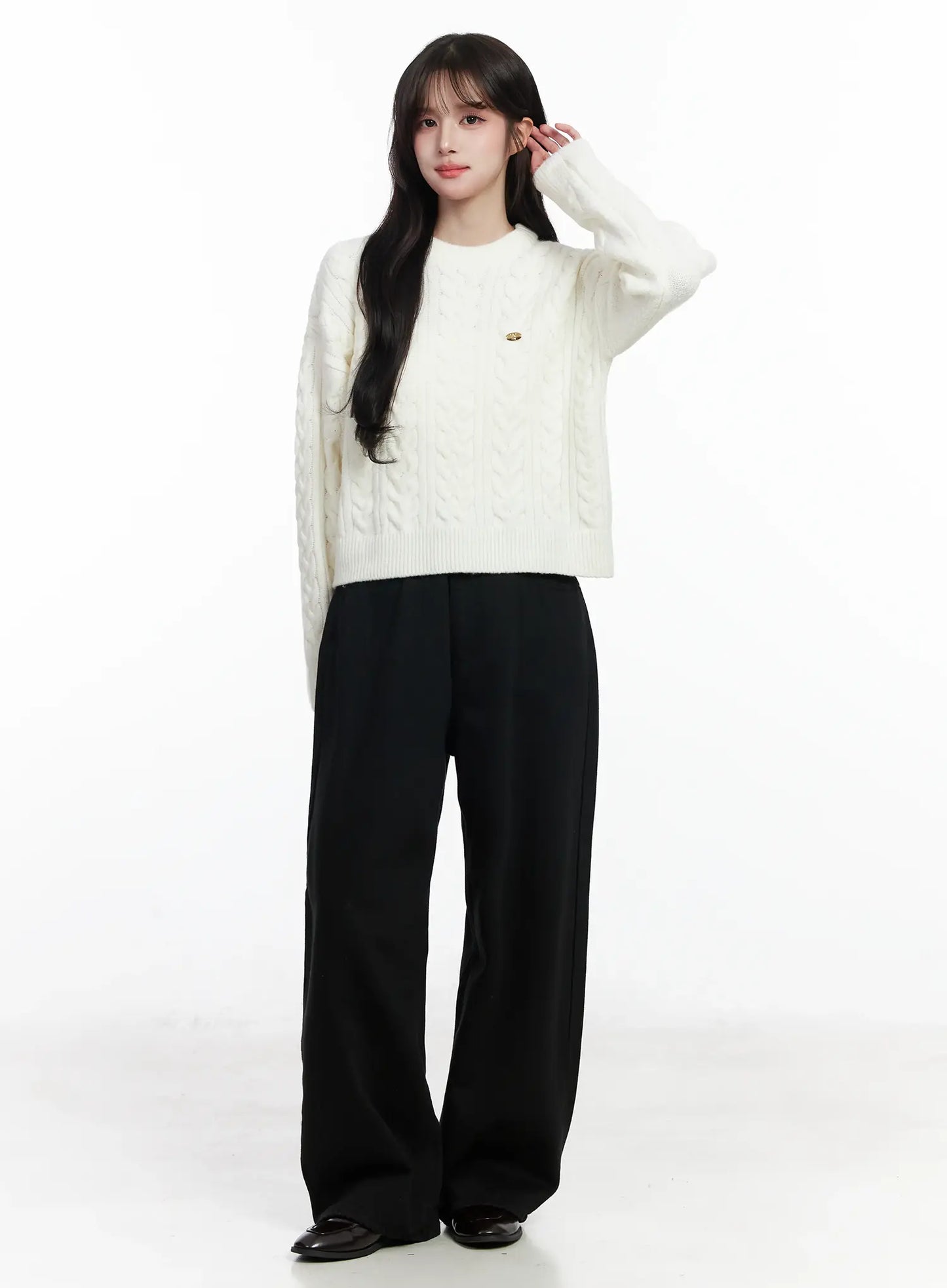 Basic Wide Leg Pants IJ529