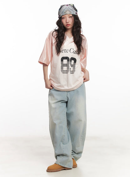 Alia Washed Wide-Leg Jeans CA518