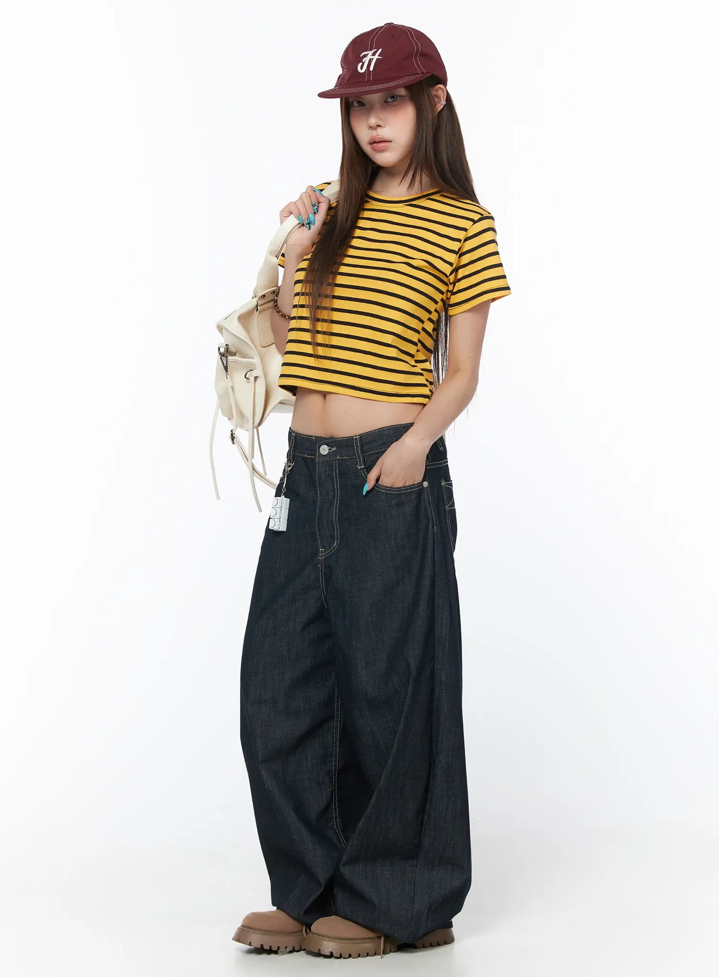 Casual Striped Short Sleeve Top CY529