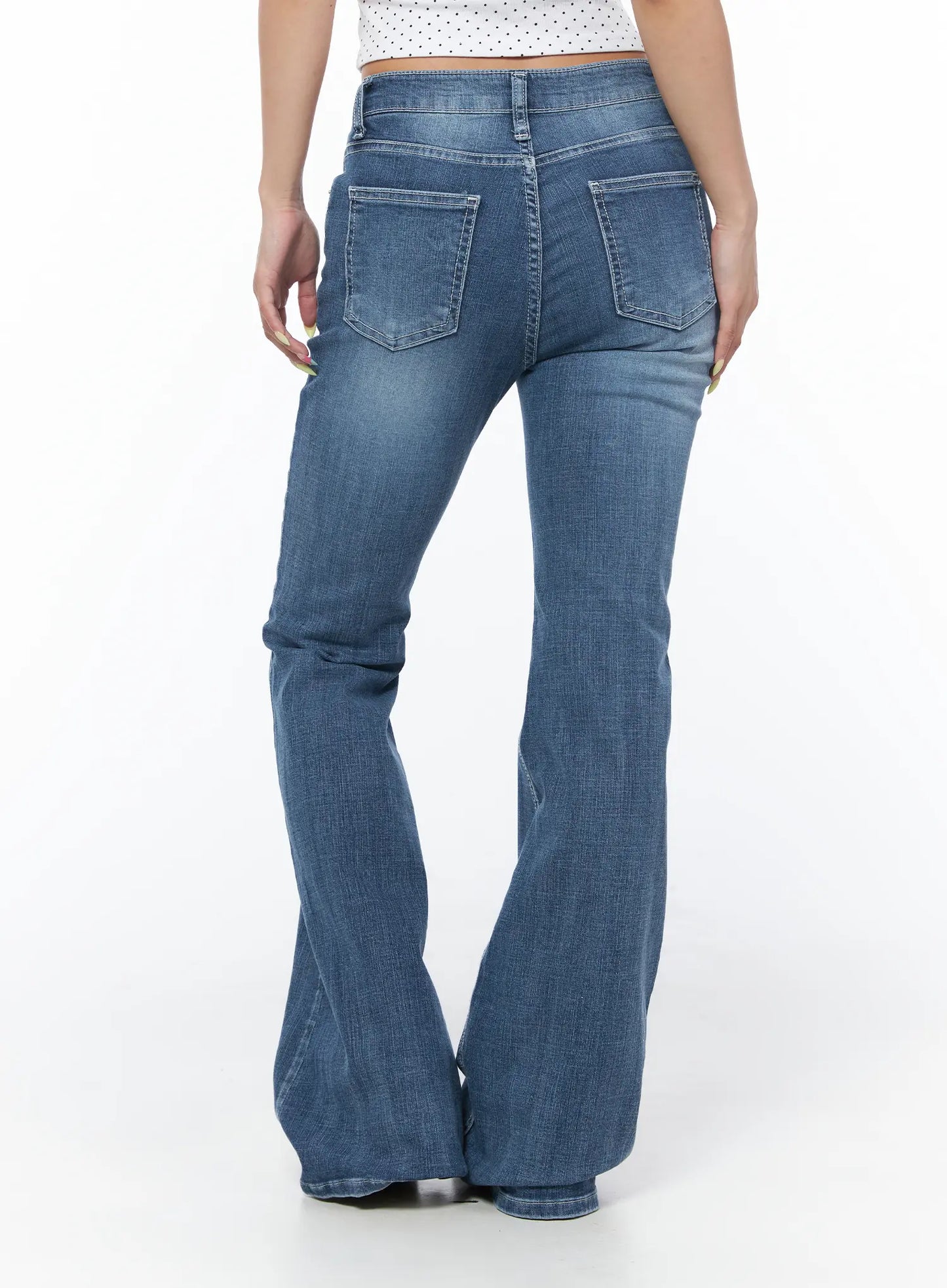 Alva Hip-Pad Low Rise Bootcut Jeans CU501