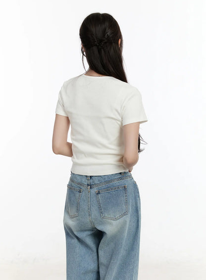 Basic U-Neck Short Sleeve Tee CM505