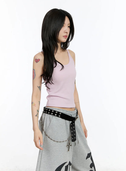 Basic Ribbed Tank Top CA506