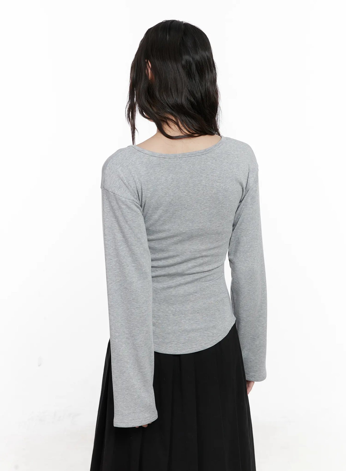 Basic Fleece-Lined Long Sleeve Tee CN511
