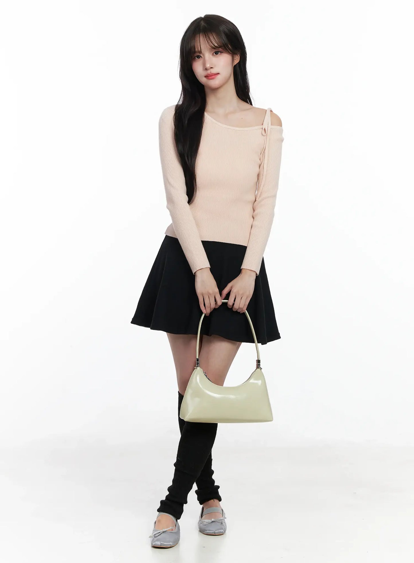 A-Line Fleece-Lined Mini Skirt IJ529