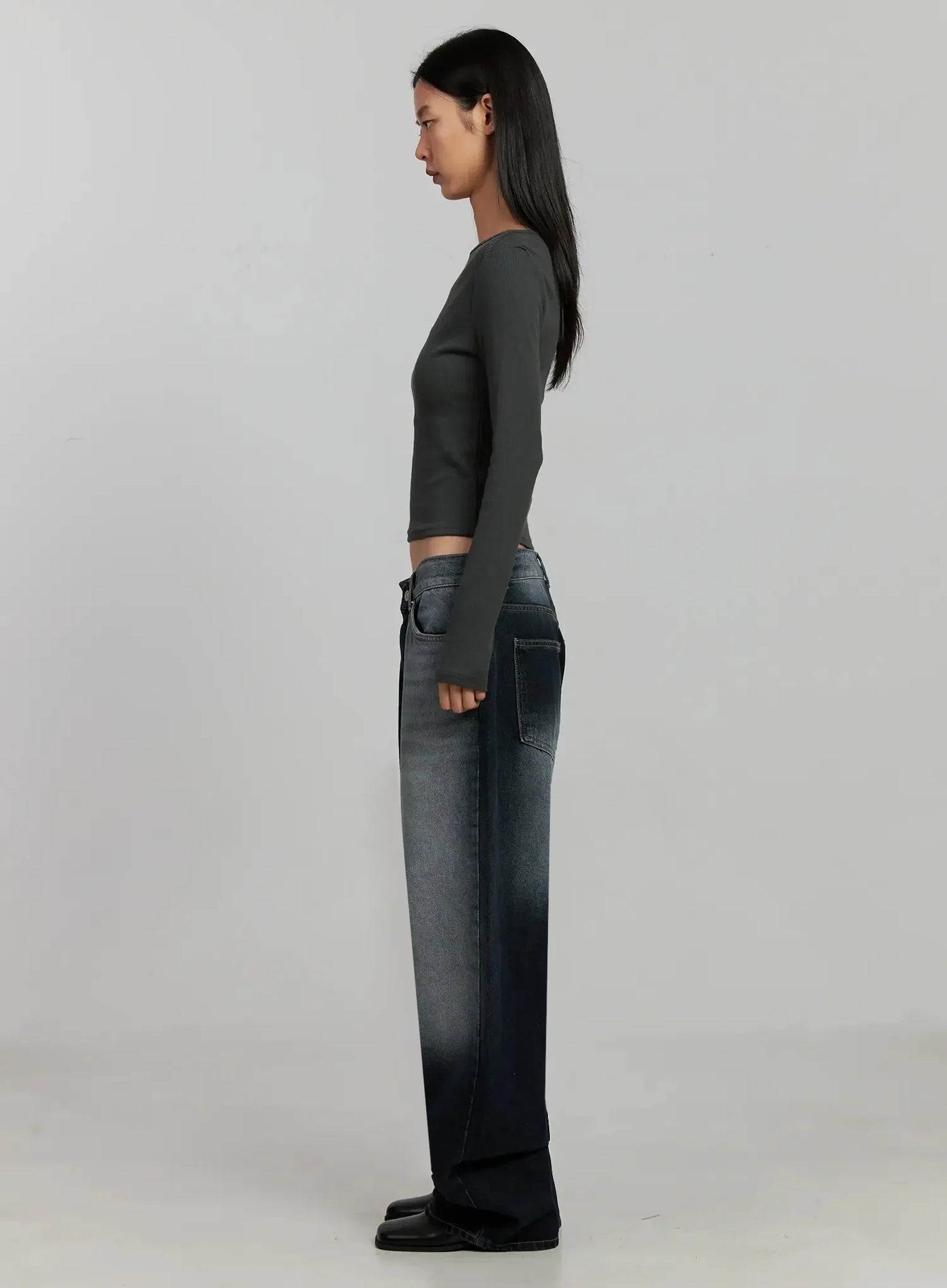 Chaya Washed Wide Jeans IJ505