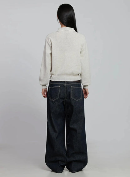 Classic Collar Knit Cardigan IM520