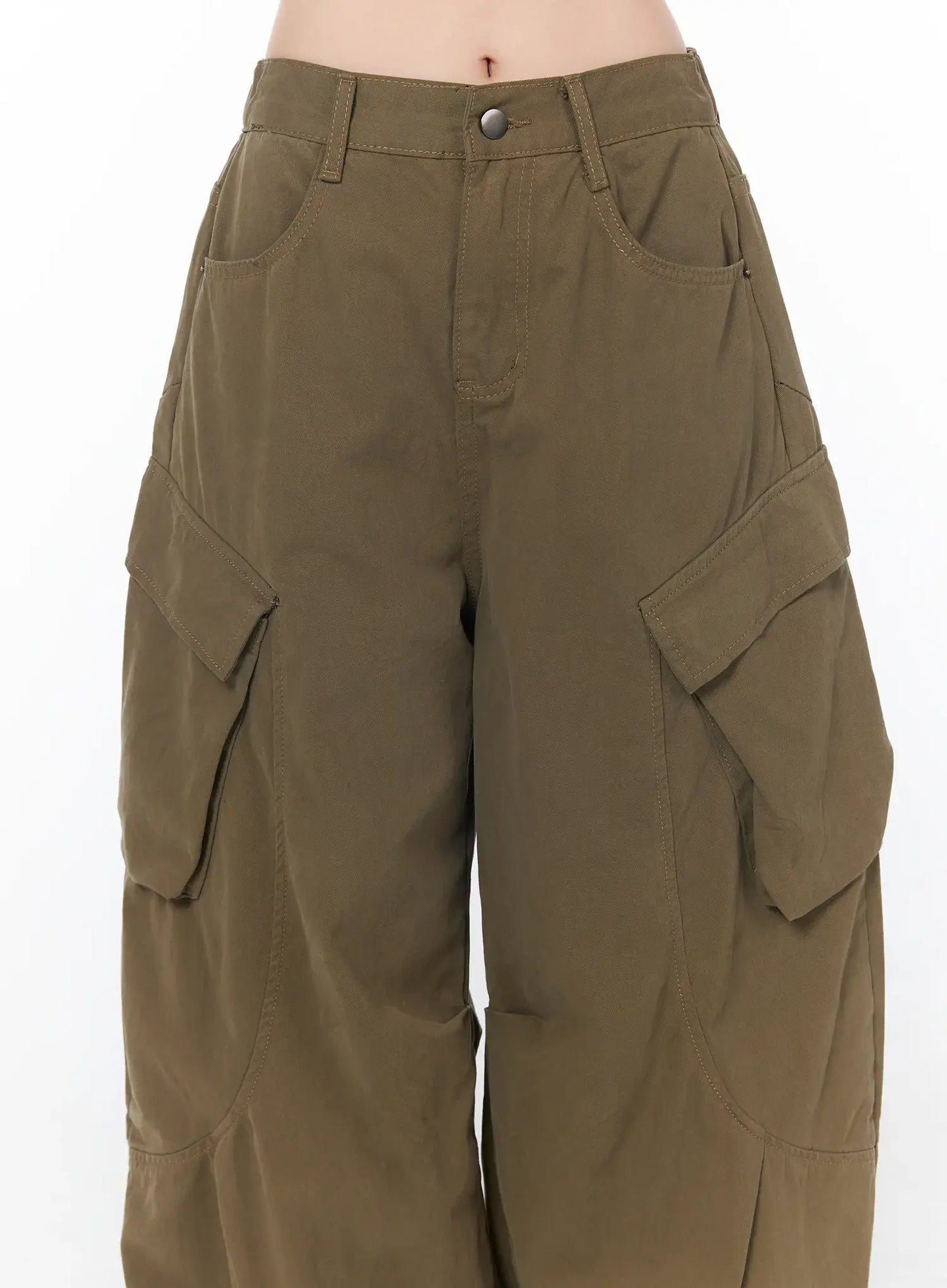 Casual Wide Leg Cargo Pants CY508