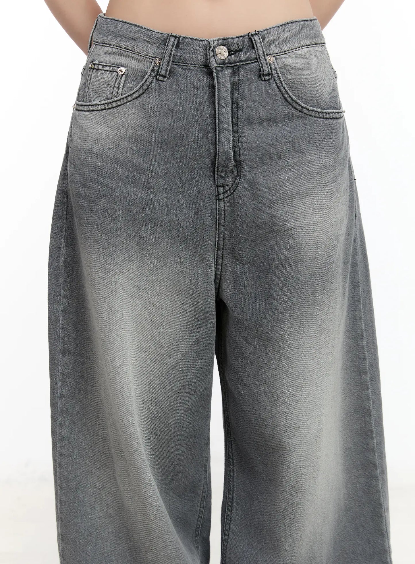 Armani Washed Wide Leg Jeans CM511