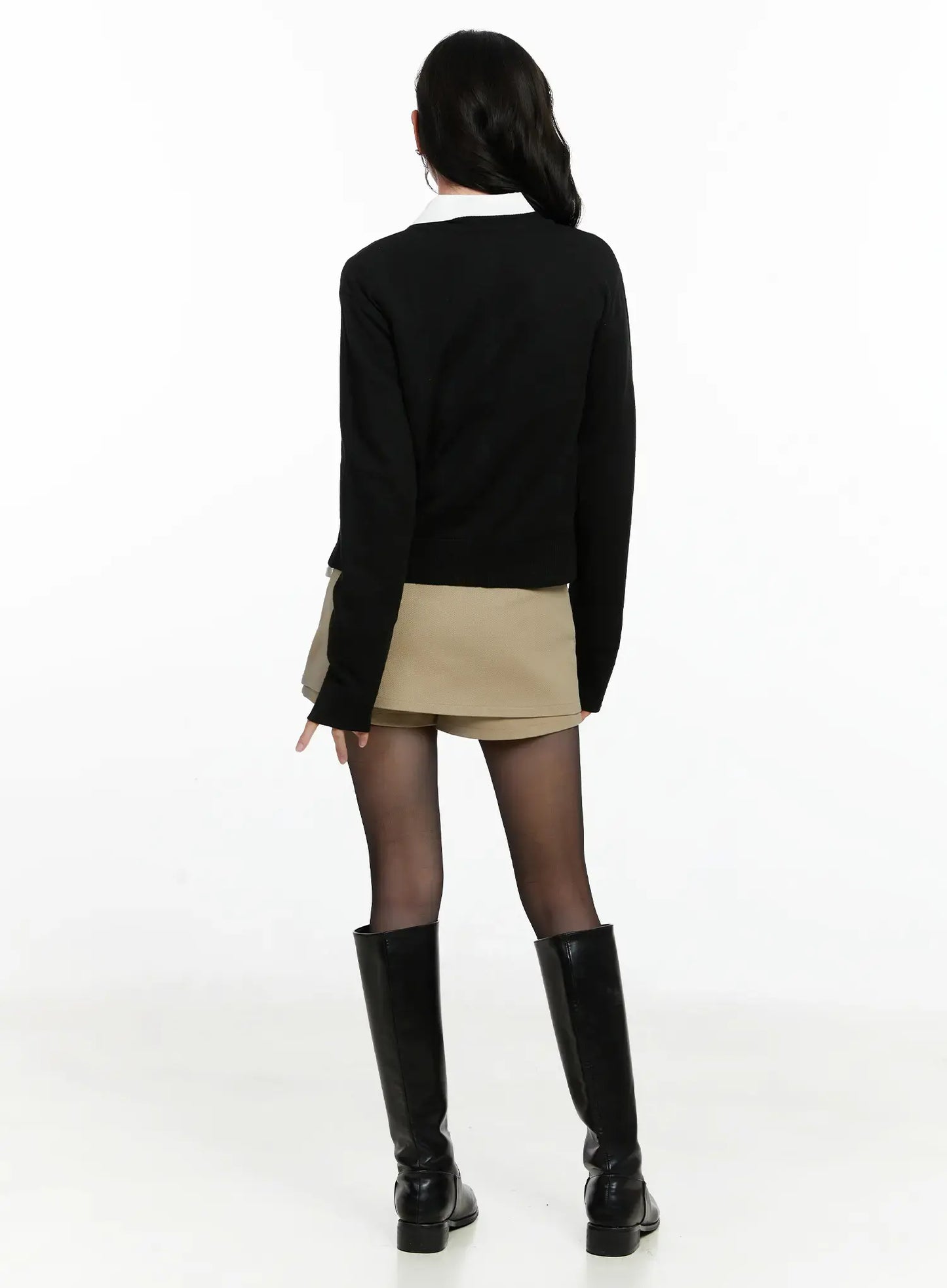 Chic Belted Mini Skort F502