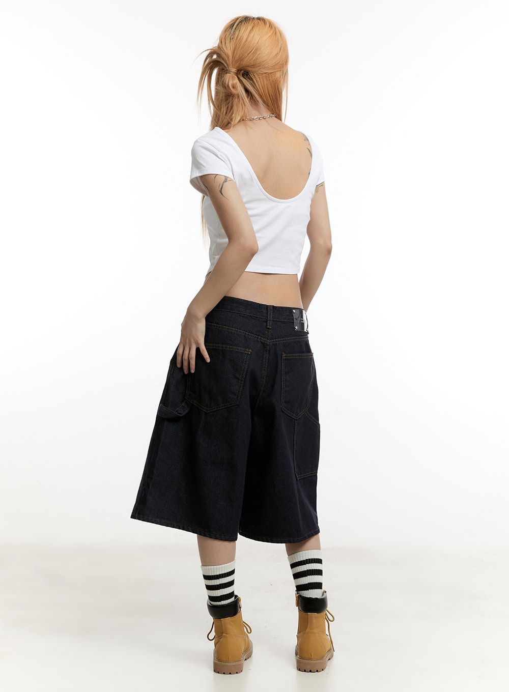 Carpenter Denim Wide-Leg Jorts CY501