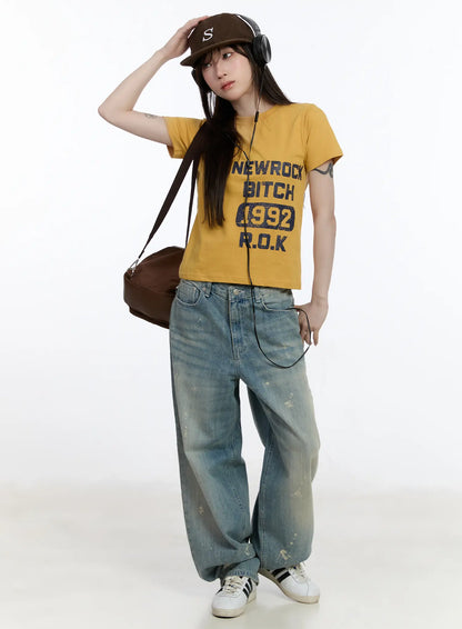 Adhara Vintage Baggy Jeans CA502
