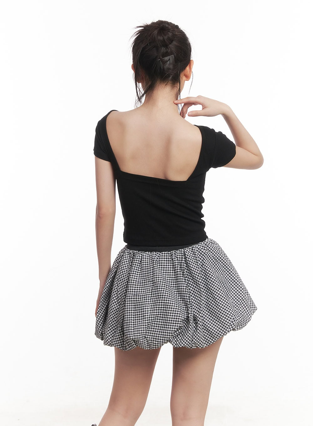 Backless Ribbed Crop Top CA529