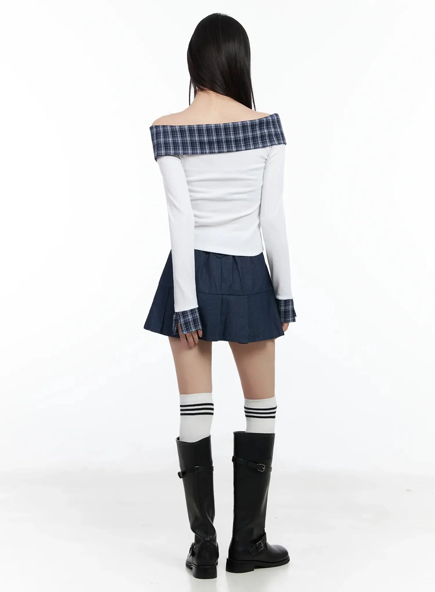 Casual Pleated Mini Skirt IM523