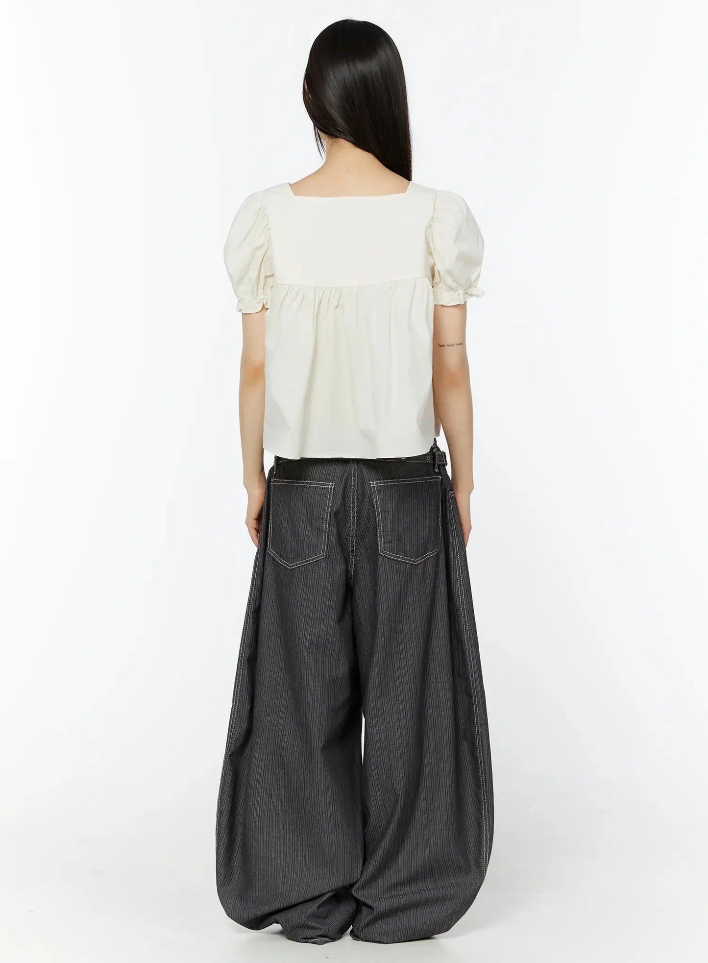 Casual Baggy Stripe Pants IU518