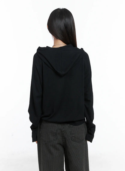 Casual Hooded Knit Cardigan CS503