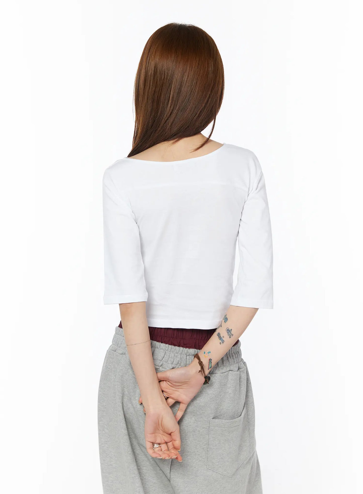 Boat Neck Graphic Tee CY528