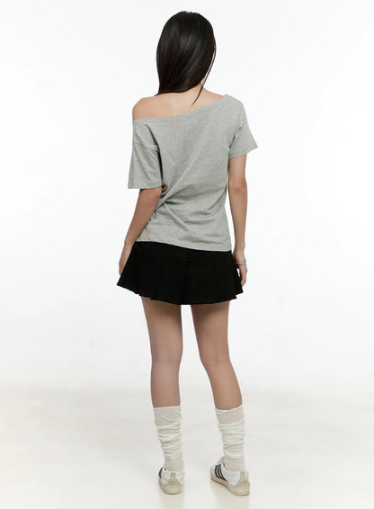 Casual Off-Shoulder Tee CG501