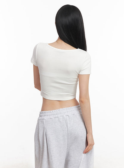Basic Lounge Crop Tee IY516