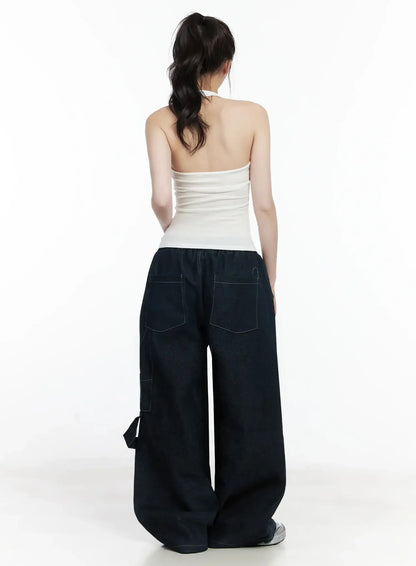 Ashlyn Carpenter Wide-Leg Jeans IJ528