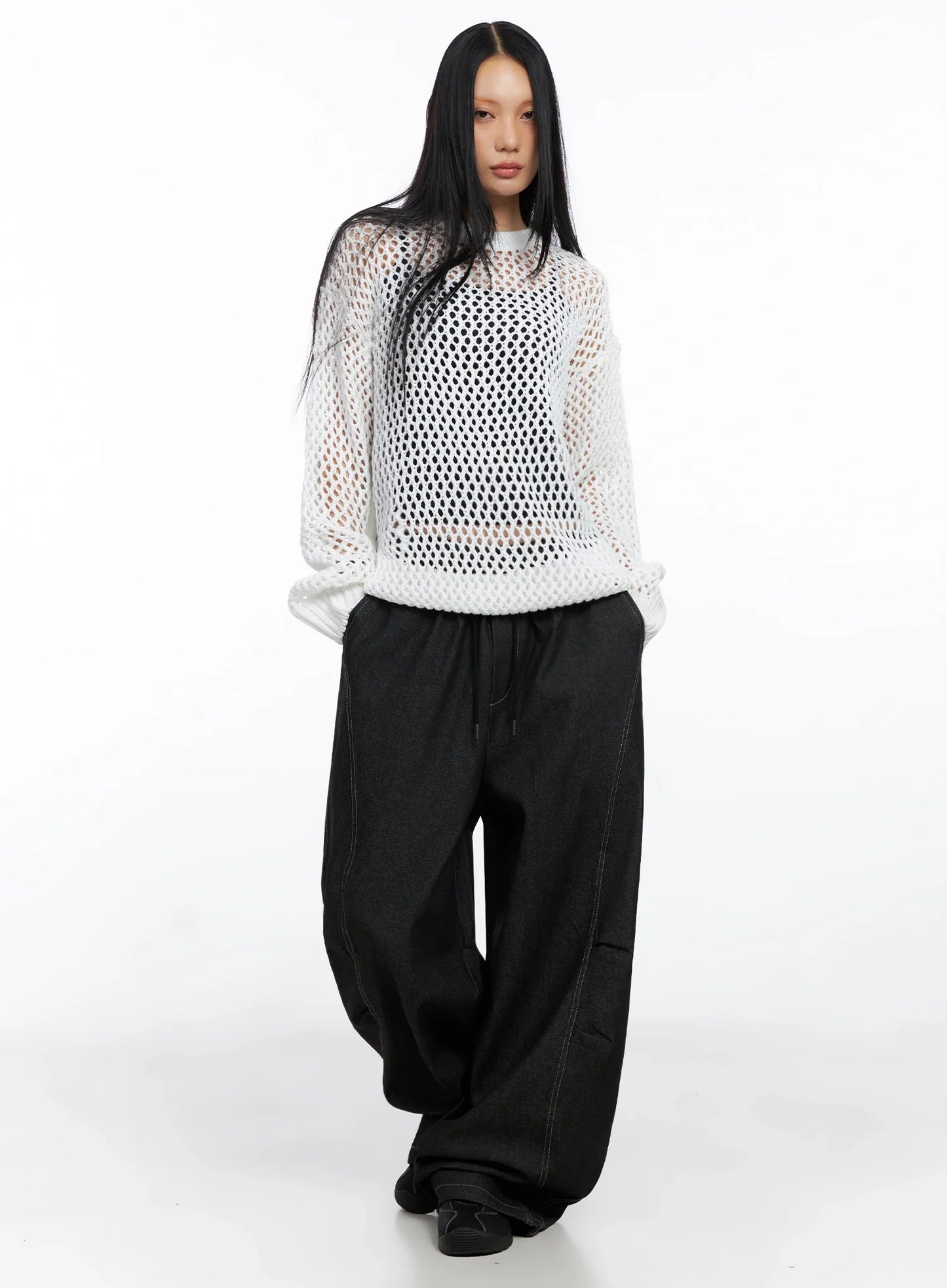 Ayra Graphic Baggy Jeans IO516
