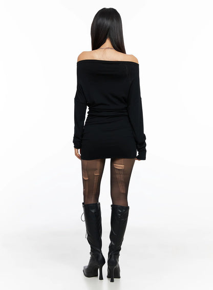 Chic Off-Shoulder Mini Dress CO514