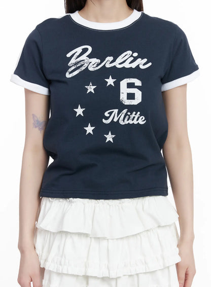 Berlin Track Ringer Tee CM524
