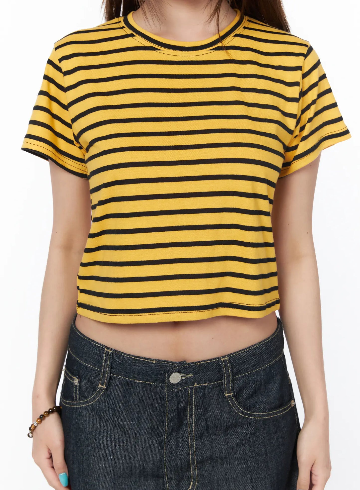 Casual Striped Short Sleeve Top CY529