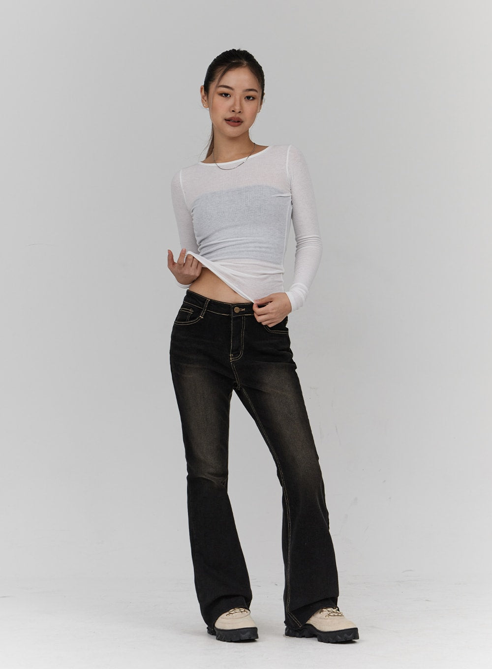 Bootcut Denim Pants CN18