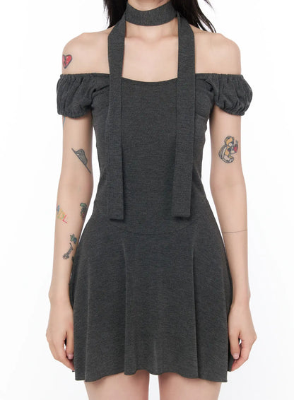 Chic Off-Shoulder Mini Dress CA524