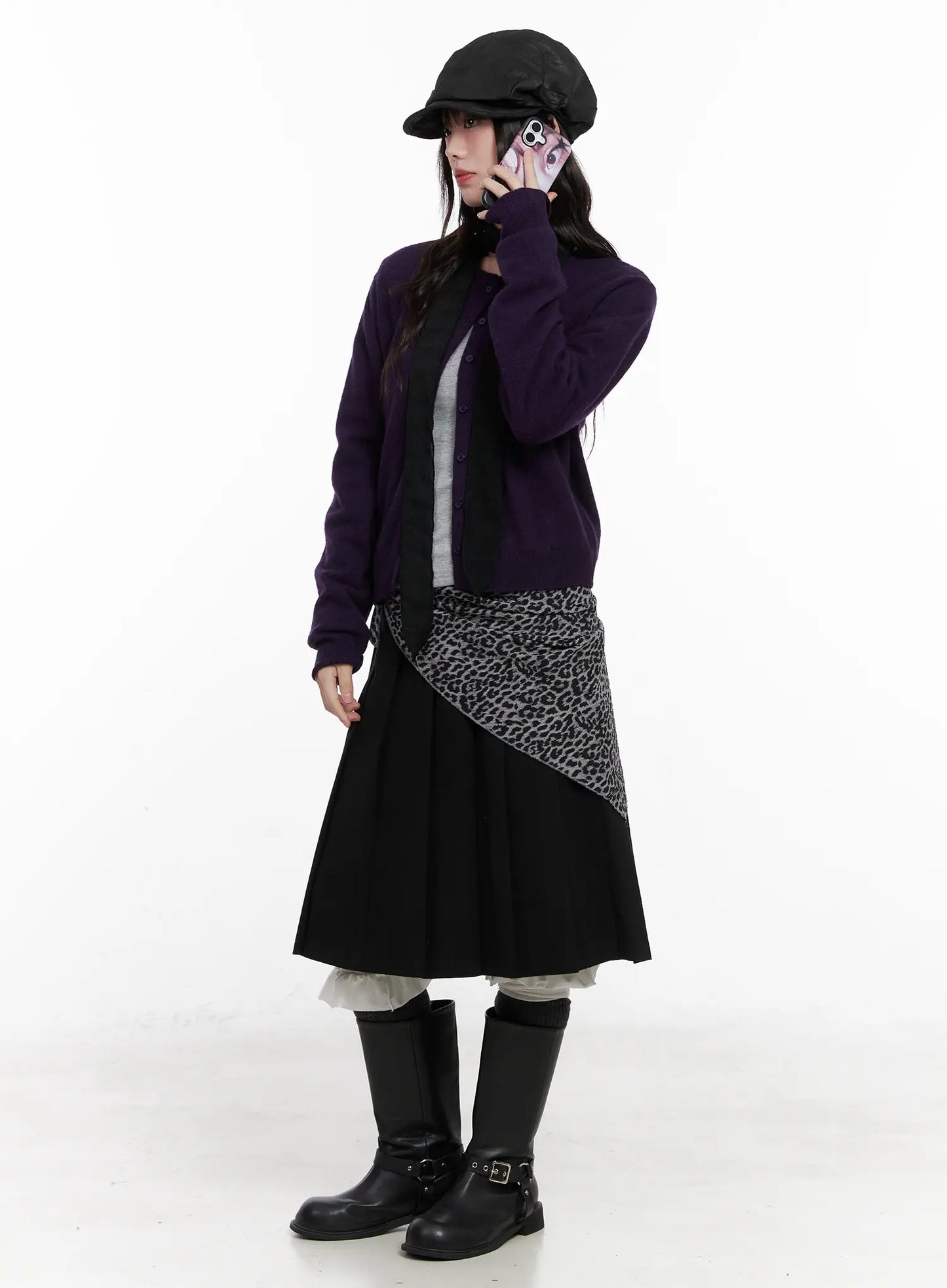 Classic Pleated Mini Skirt CN511