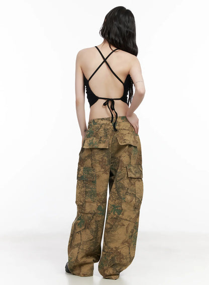 Backless Cross Strap Sleeveless Top CM526