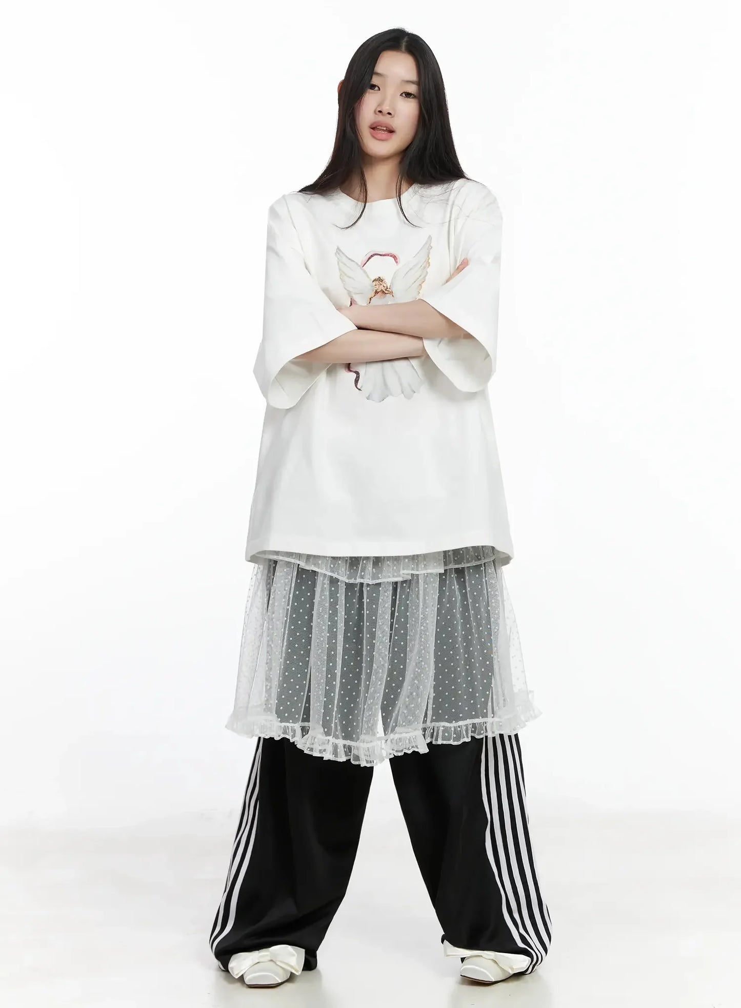 Angel Graphic Oversized T-Shirt IM506