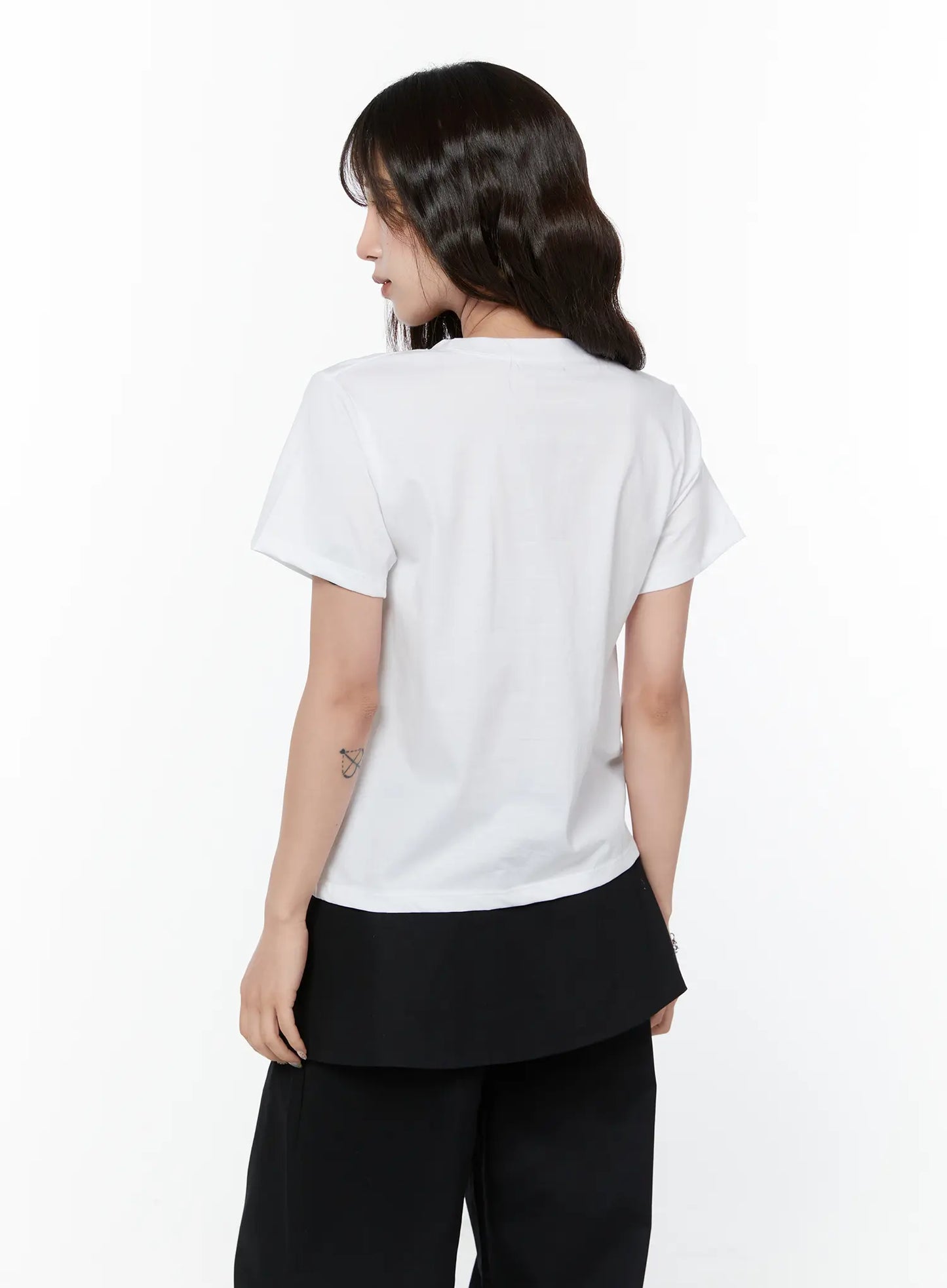 Butterfly Graphic Cropped T-Shirt CY514