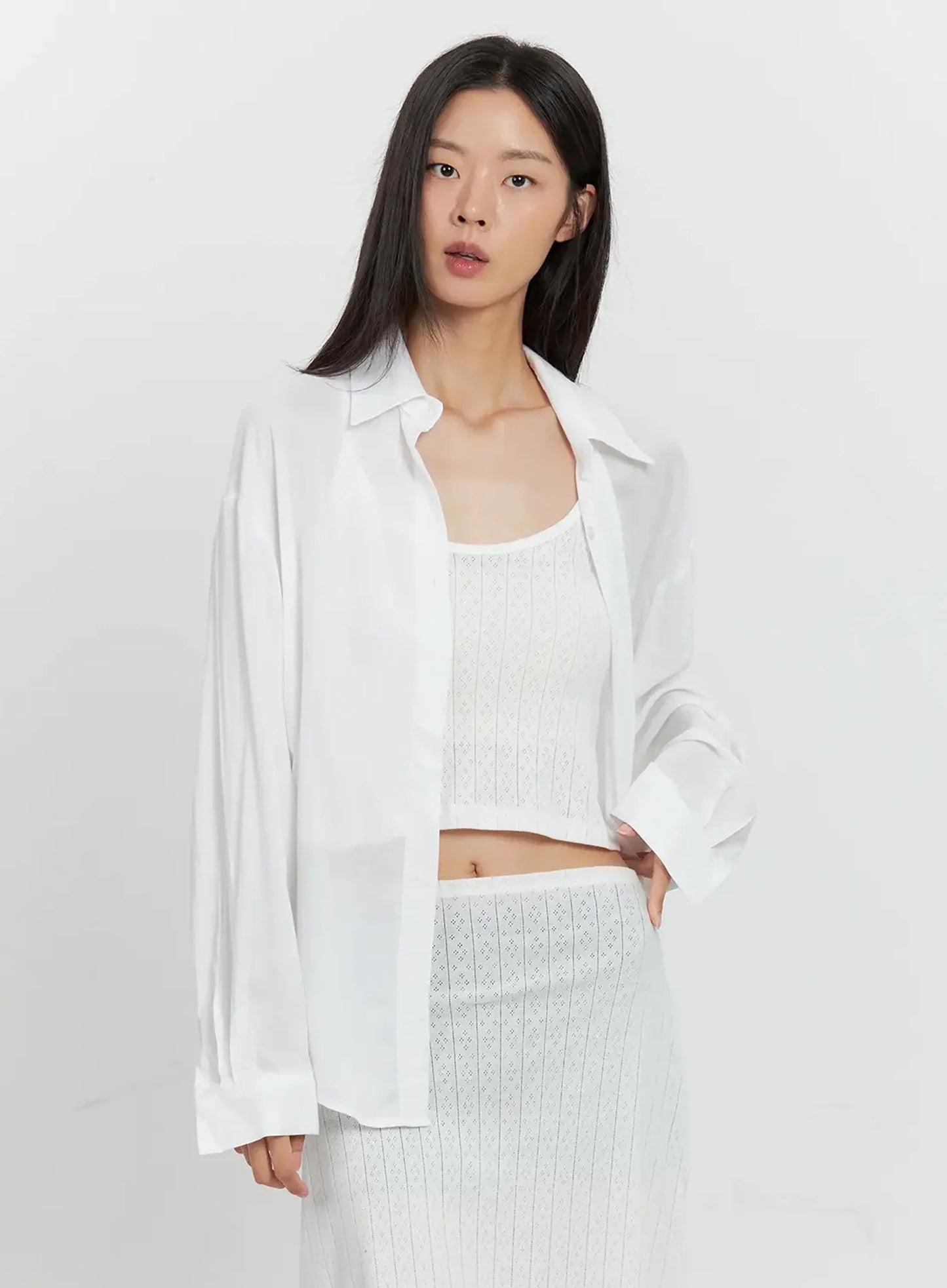 Classic Long-Sleeve Button-Up IL528